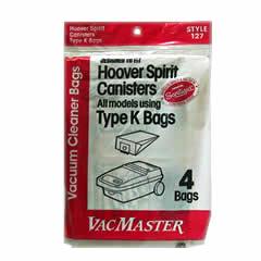 Made to Fit Style K Vacuum Bags For Hoover Sprint Canister Vacuum 3Pk