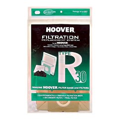 Hoover Type R30 Genuine Vacuum Bags For Telios S1361 5Pk: 40101002